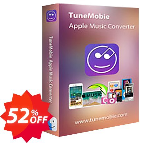 TuneMobie Apple Music Converter for MAC, Lifetime Plan  Coupon code 52% discount 