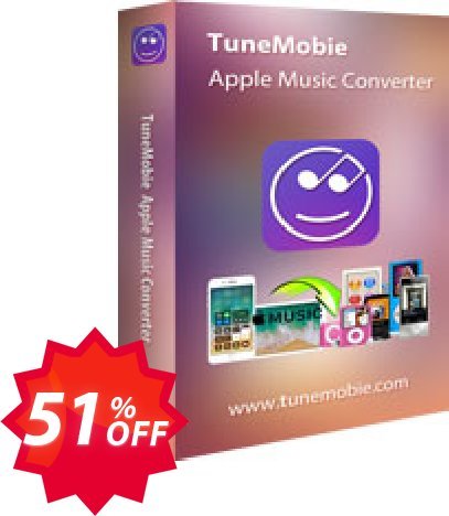 TuneMobie Apple Music Converter for MAC, Family Plan  Coupon code 51% discount 