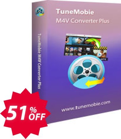 TuneMobie M4V Converter Plus for MAC, Family Plan  Coupon code 51% discount 