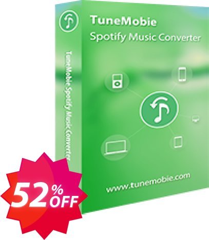 TuneMobie Spotify Music Converter Coupon code 52% discount 