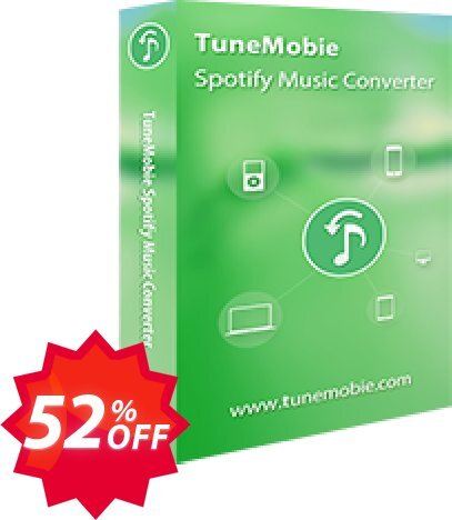 TuneMobie Spotify Music Converter Coupon code 52% discount 