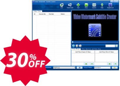 Video Watermark Subtitle Creator Professional Edition Coupon code 30% discount 