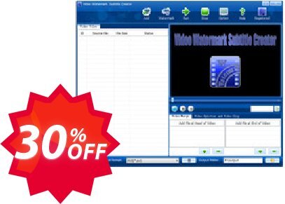 Video Watermark Subtitle Creator Professional Edition Coupon code 30% discount 