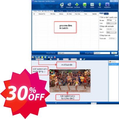 Video Watermark Subtitle Creator Professional Edition Coupon code 30% discount 
