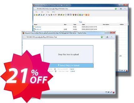Easy File Management Web Server, 80 users Plan  Coupon code 21% discount 