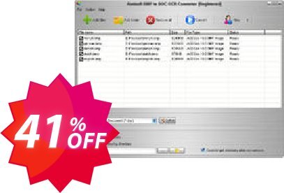 Aostsoft BMP to DOC OCR Converter Coupon code 41% discount 