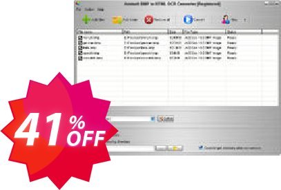 Aostsoft BMP to HTML OCR Converter Coupon code 41% discount 