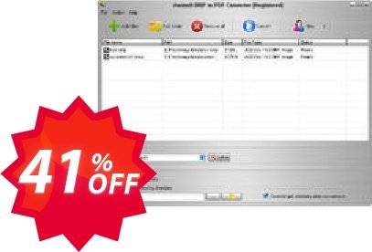Aostsoft BMP to PDF Converter Coupon code 41% discount 