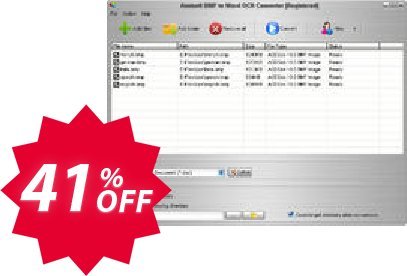 Aostsoft BMP to Word OCR Converter Coupon code 41% discount 