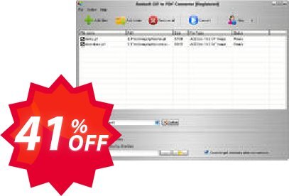 Aostsoft GIF to PDF Converter Coupon code 41% discount 