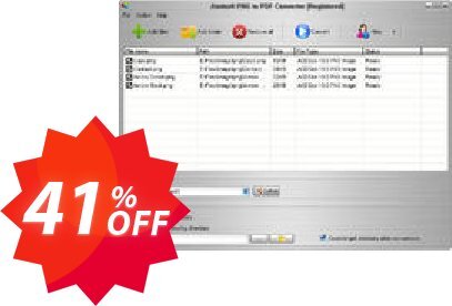 Aostsoft PNG to PDF Converter Coupon code 41% discount 