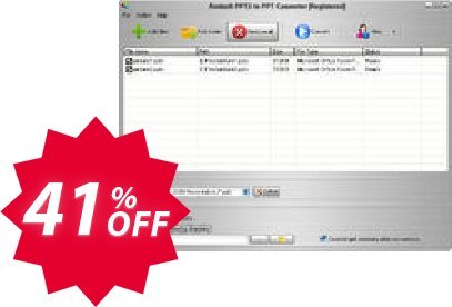 Aostsoft PPT PPTX to PDF Converter Coupon code 41% discount 