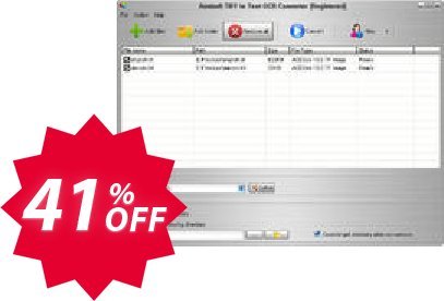 Aostsoft TIFF to Text OCR Converter Coupon code 41% discount 