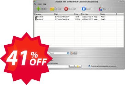 Aostsoft TIFF to Word OCR Converter Coupon code 41% discount 