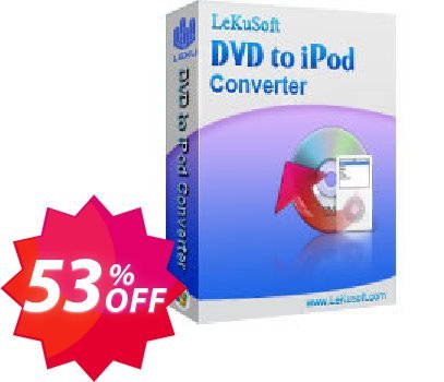 LeKuSoft DVD to iPod Converter Coupon code 53% discount 