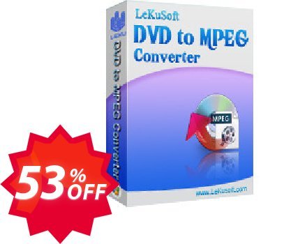 LeKuSoft DVD to MPEG Converter Coupon code 53% discount 