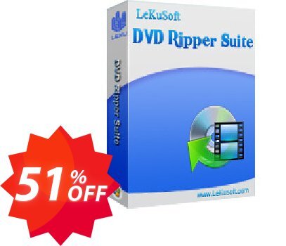 LeKuSoft DVD Ripper Suite Coupon code 51% discount 