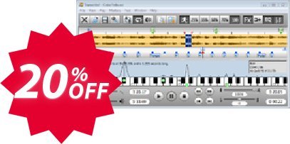 Transcribe! for WINDOWS Coupon code 20% discount 