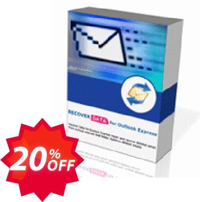 Recover Data for Outlook Express - Personal Plan Coupon code 20% discount 
