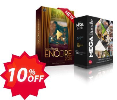 muvee Reveal Encore + Mega Bundle; ALL 62 Styles + 10 Cinematic Titles and more than 120 music tracks Coupon code 10% discount 