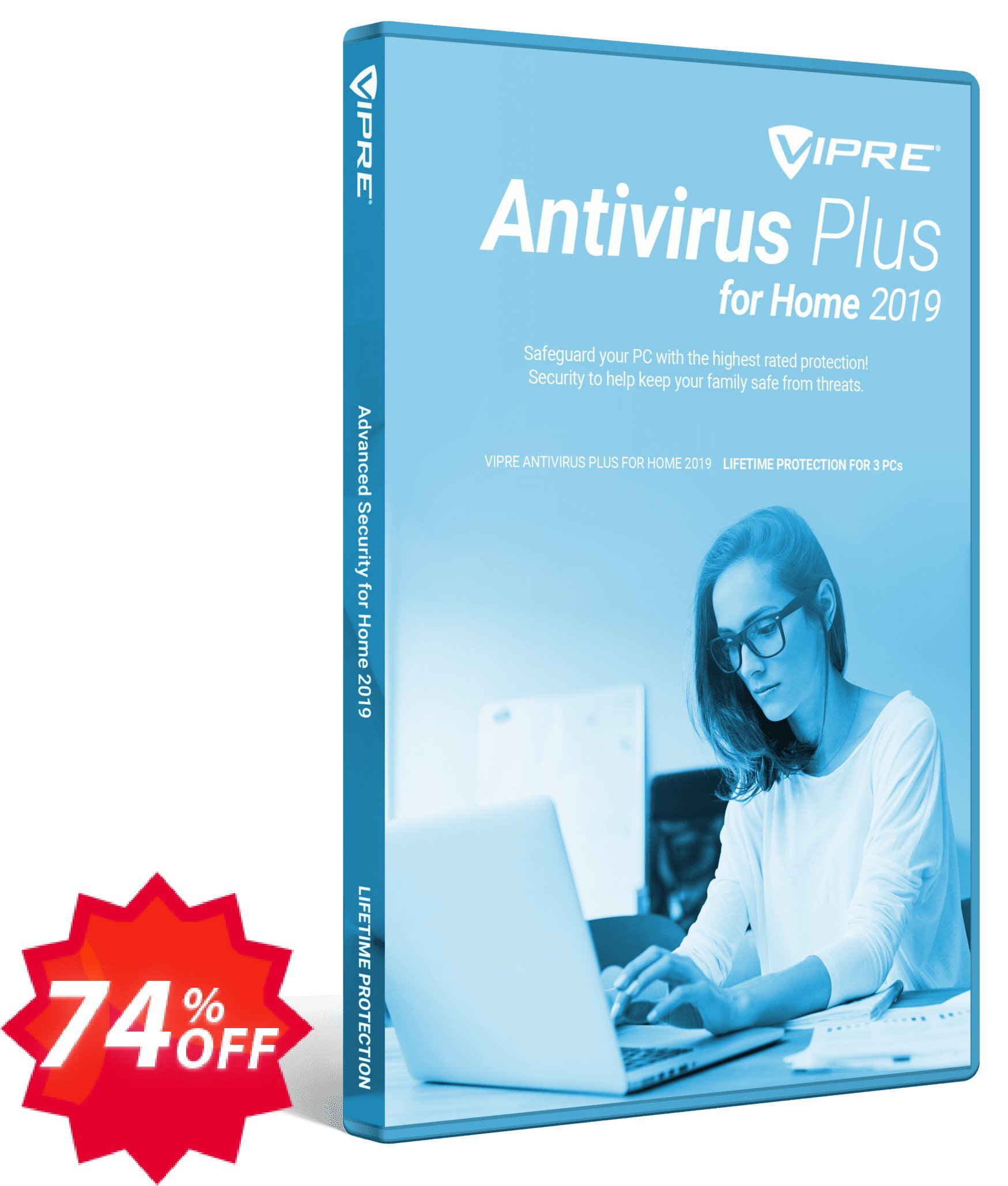 VIPRE Antivirus Plus for Home Coupon code 74% discount 