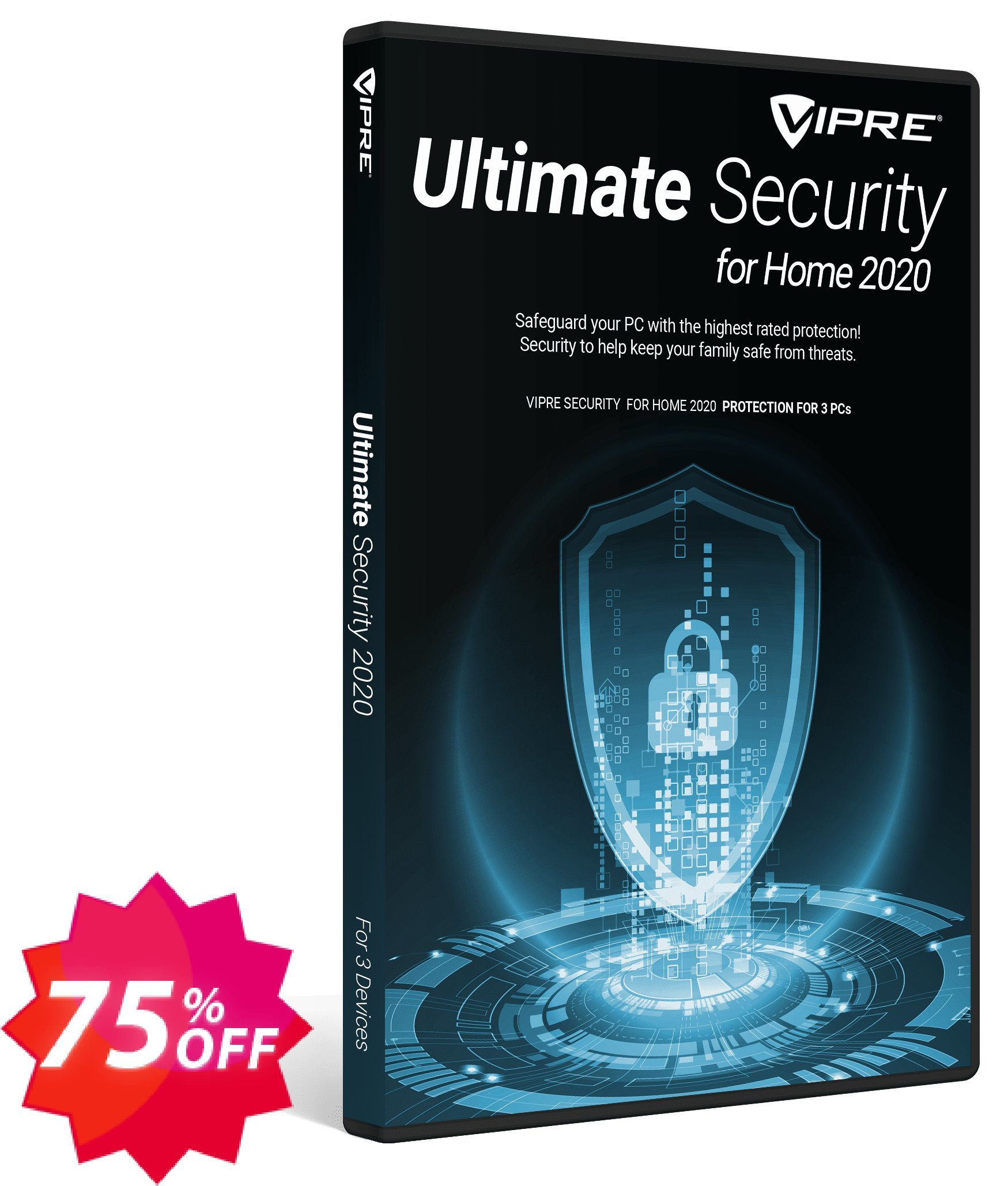 VIPRE Ultimate Security Bundle for Home Coupon code 75% discount 