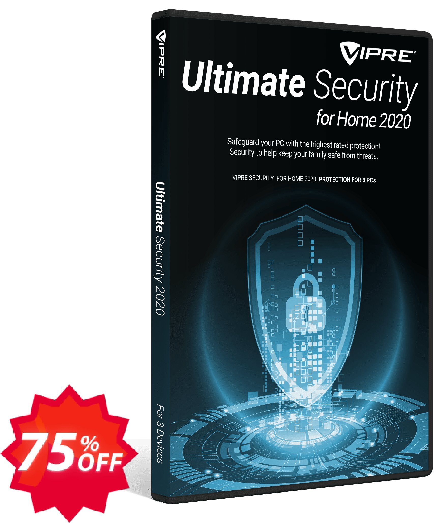 VIPRE Ultimate Security Bundle for Home Coupon code 75% discount 