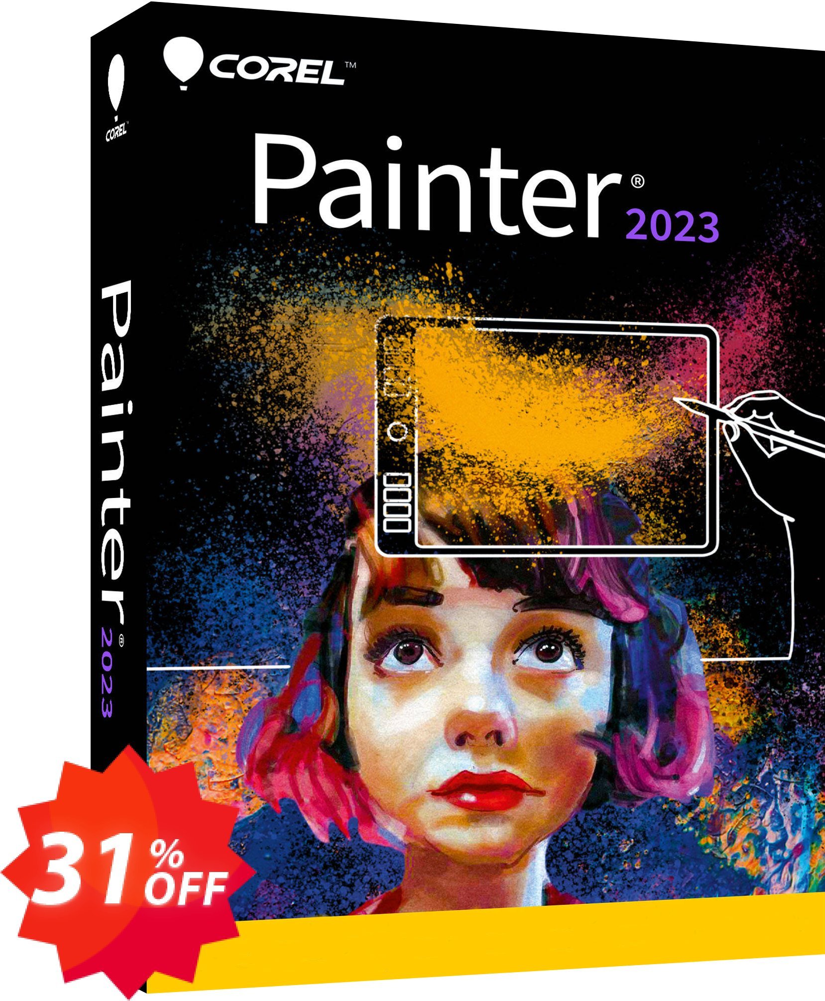 Corel Painter 2023, WINDOWS/MAC  Coupon code 31% discount 