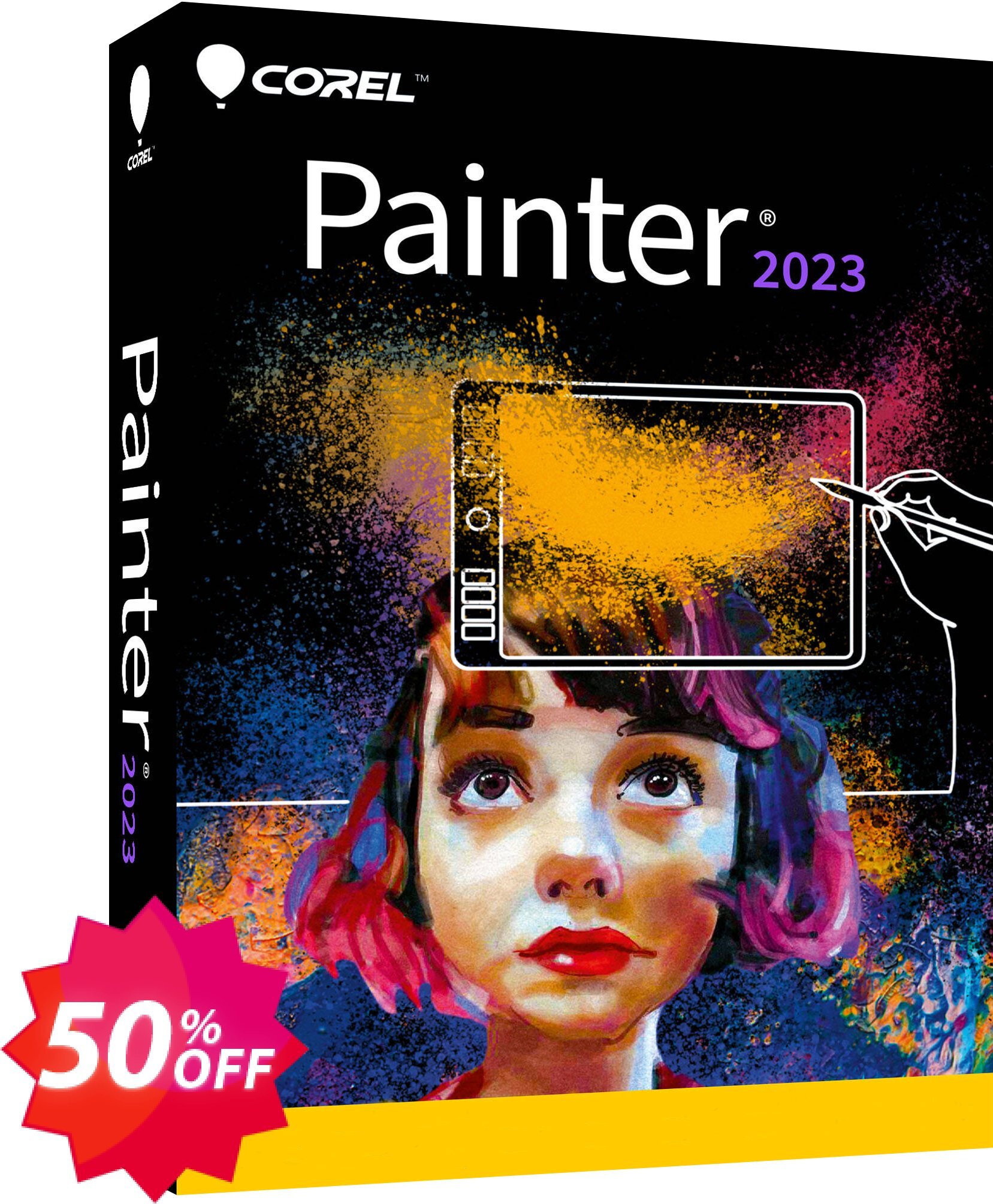Corel Painter 2023, WINDOWS/MAC  Coupon code 50% discount 