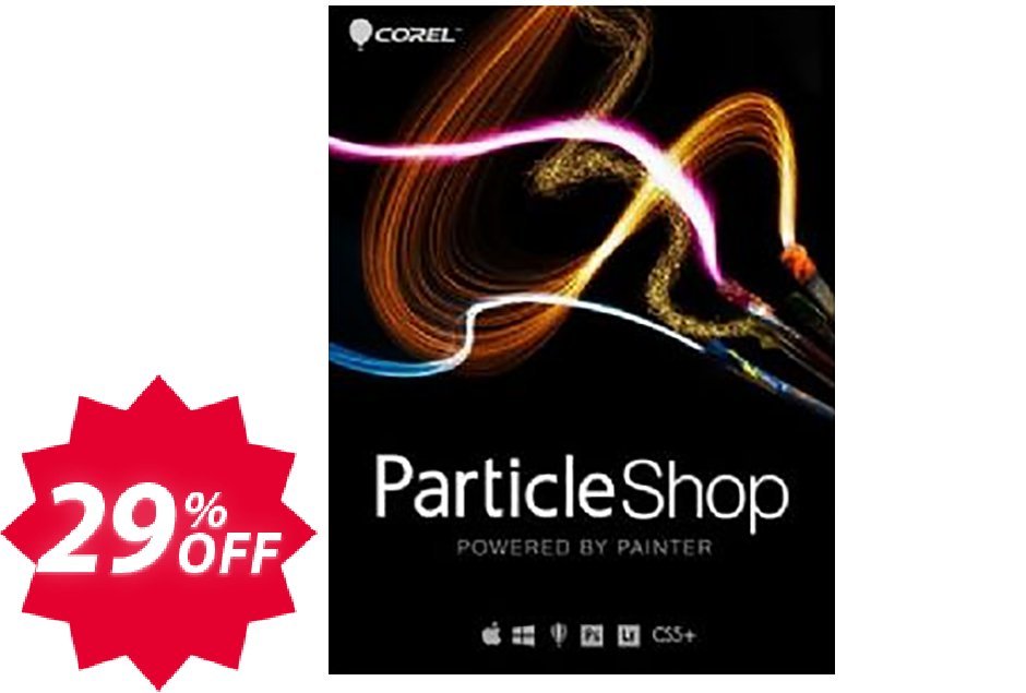 Corel ParticleShop, Photoshop brush plugin  Coupon code 29% discount 