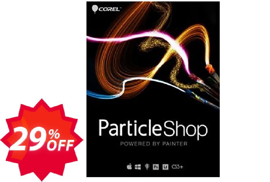 Corel ParticleShop, Gift Brush Pack  Coupon code 29% discount 