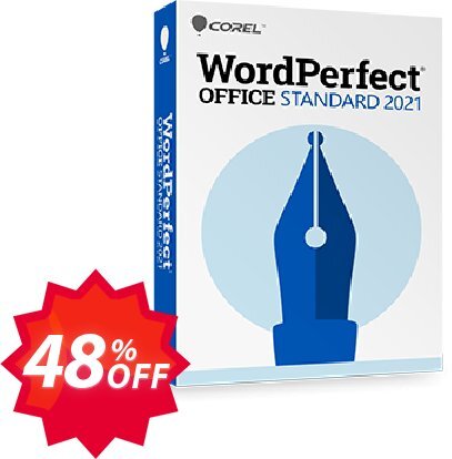 WordPerfect Office Standard 2021 Coupon code 48% discount 