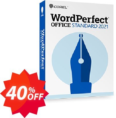 WordPerfect Office Standard 2021 Upgrade Coupon code 40% discount 