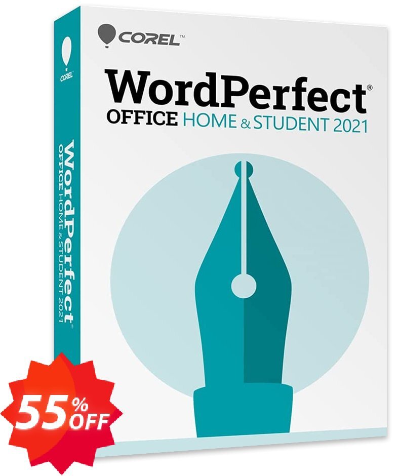 WordPerfect Office Home & Student 2021 Coupon code 55% discount 