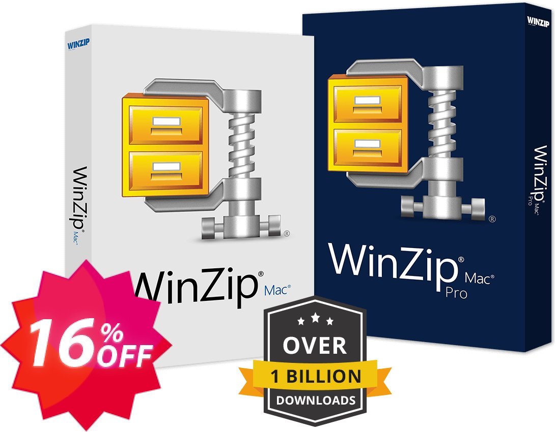 WinZip for MAC 10 Coupon code 16% discount 