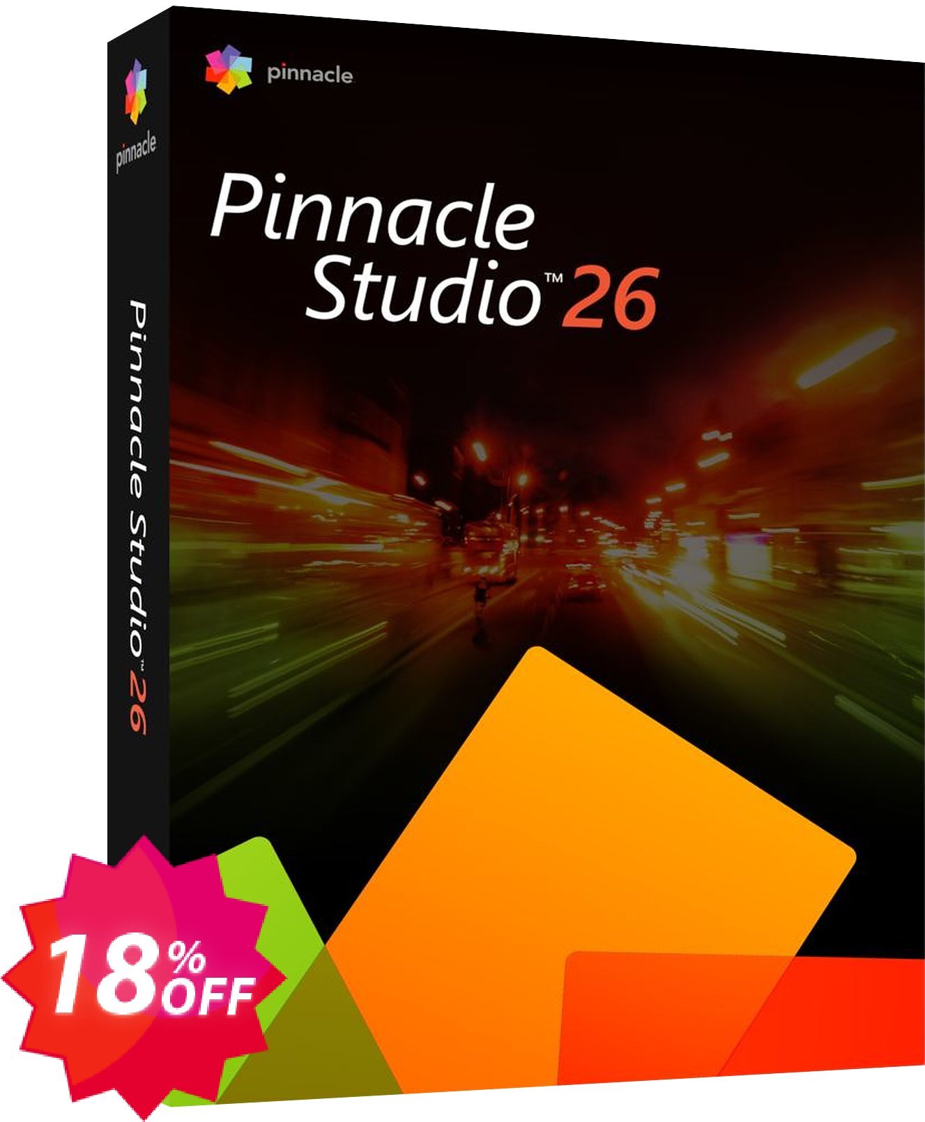 Pinnacle Studio 26 Coupon code 18% discount 
