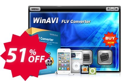 WinAVI FLV Converter Coupon code 51% discount 