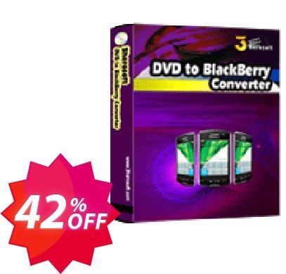 3herosoft DVD to BlackBerry Converter Coupon code 42% discount 