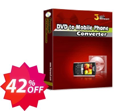 3herosoft DVD to Mobile Phone Converter Coupon code 42% discount 