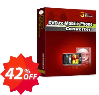 3herosoft DVD to Mobile Phone Converter Coupon code 42% discount 