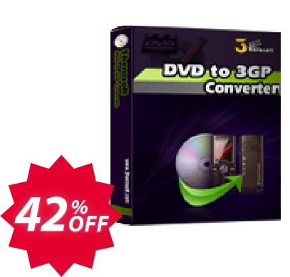 3herosoft DVD to 3GP Converter Coupon code 42% discount 