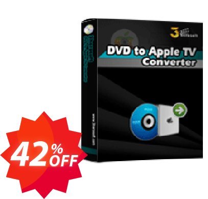 3herosoft DVD to Apple TV Converter Coupon code 42% discount 