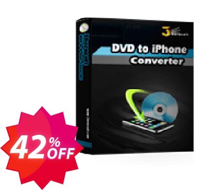 3herosoft DVD to iPhone Converter Coupon code 42% discount 