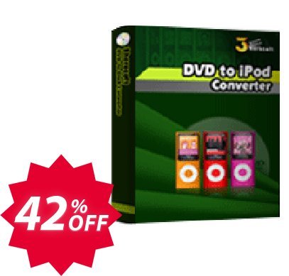 3herosoft DVD to iPod Converter Coupon code 42% discount 
