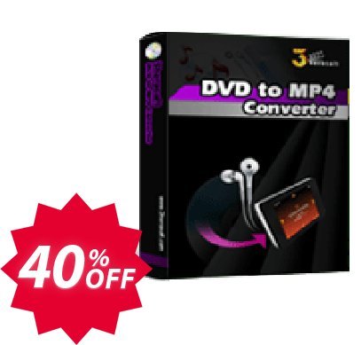 3herosoft DVD to MP4 Converter Coupon code 40% discount 