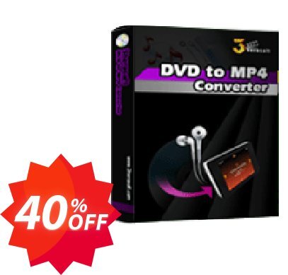 3herosoft DVD to MP4 Converter Coupon code 40% discount 