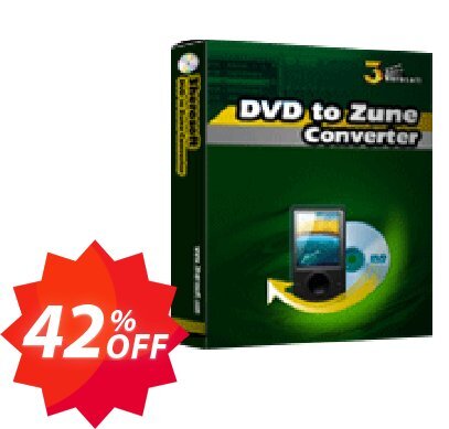 3herosoft DVD to Zune Converter Coupon code 42% discount 