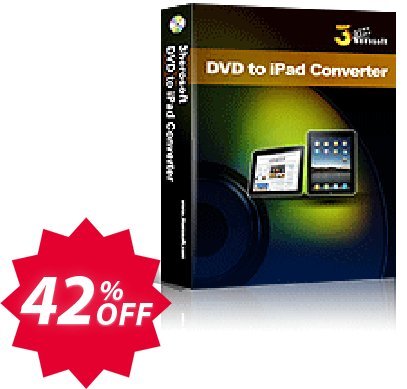 3herosoft DVD to iPad Converter Coupon code 42% discount 