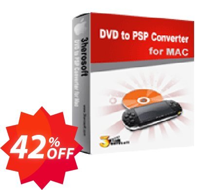 3herosoft DVD to PSP Converter for MAC Coupon code 42% discount 