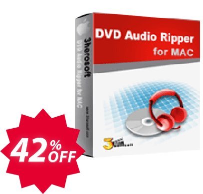 3herosoft DVD Audio Ripper for MAC Coupon code 42% discount 